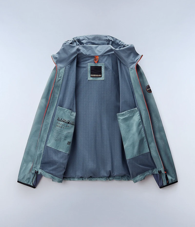 Napapijri Herren-Kurzjacke mit Tartuca-Print – Grün