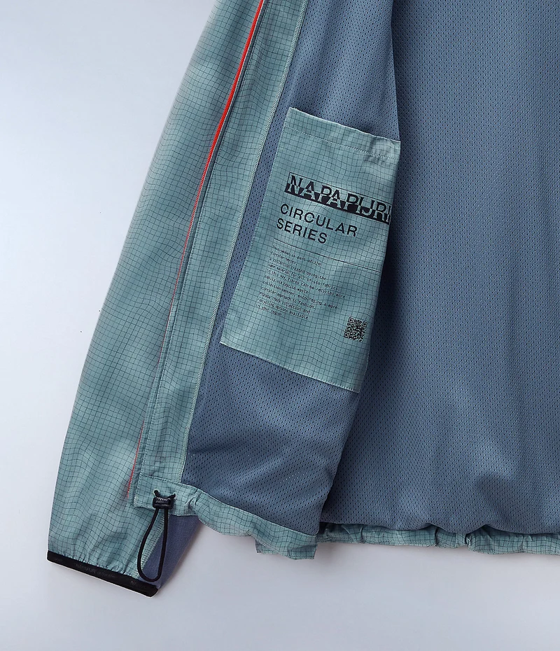 Napapijri Herren-Kurzjacke mit Tartuca-Print – Grün