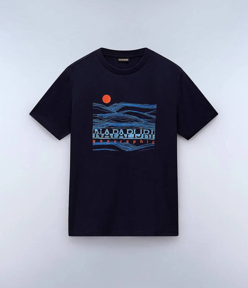 Napapijri Buti Herren-T-Shirt – Marineblau