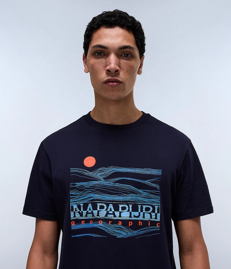 Napapijri Buti Herren-T-Shirt – Marineblau