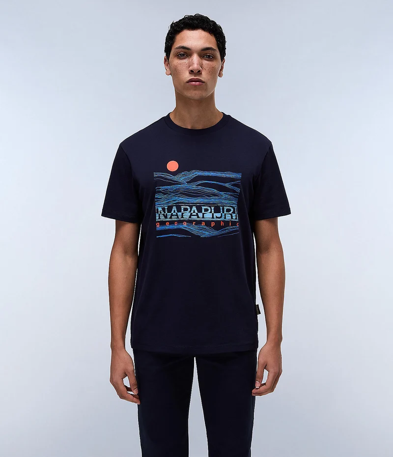 Napapijri Buti Herren-T-Shirt – Marineblau