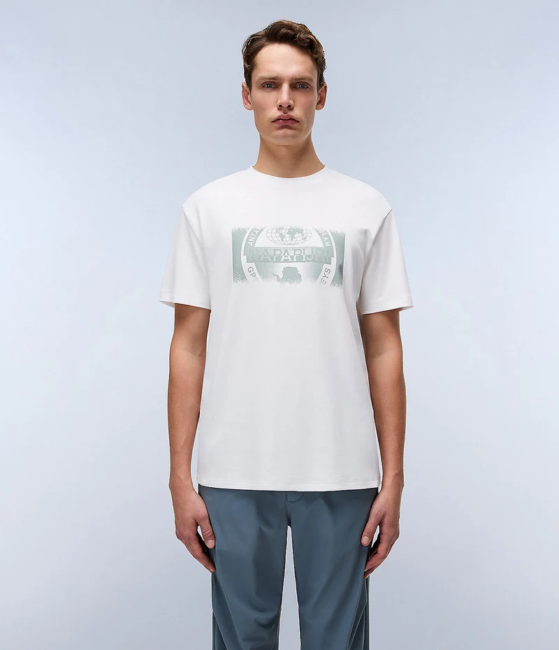 Napapijri Vanni Herren-T-Shirt – Weiß
