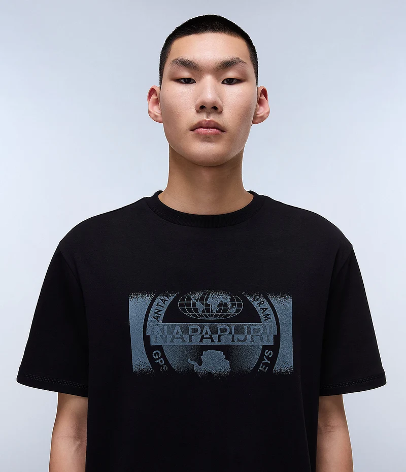 Napapijri Vanni Herren-T-Shirt – Schwarz