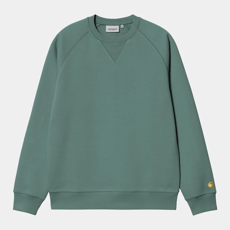 Carhartt WIP Herren Chase Sweat Top - Silberne Kiefer