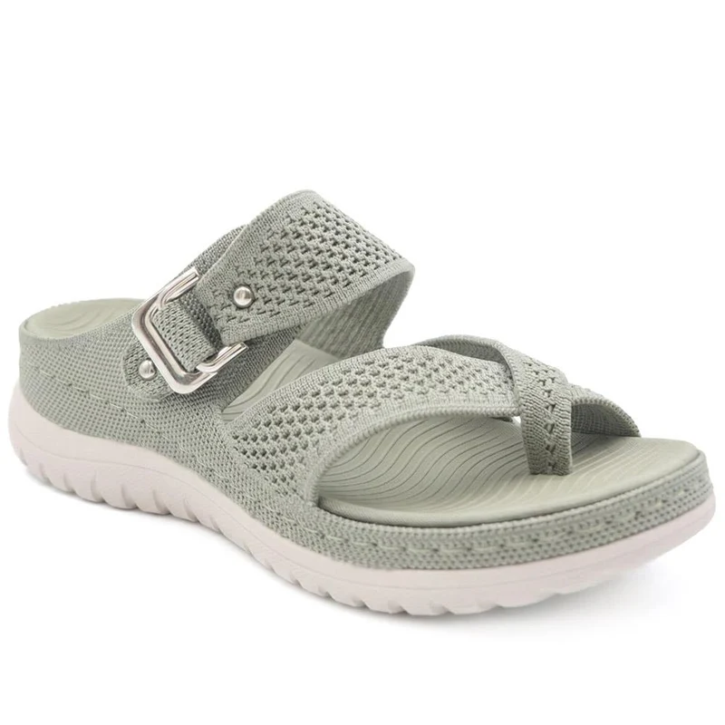 Cross Strap Toe Post Sandals - BRK43044 / 329 145