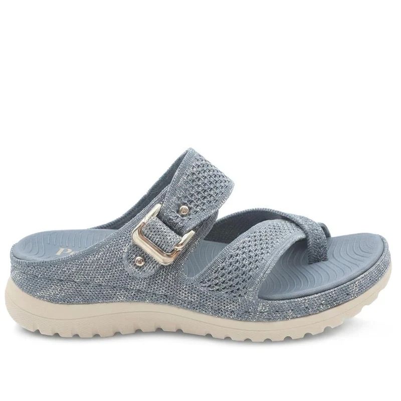 Cross Strap Toe Post Sandals - BRK43044 / 329 145 - Denim