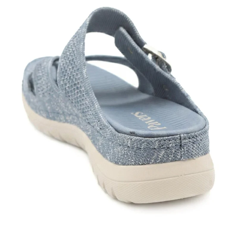 Cross Strap Toe Post Sandals - BRK43044 / 329 145 - Denim