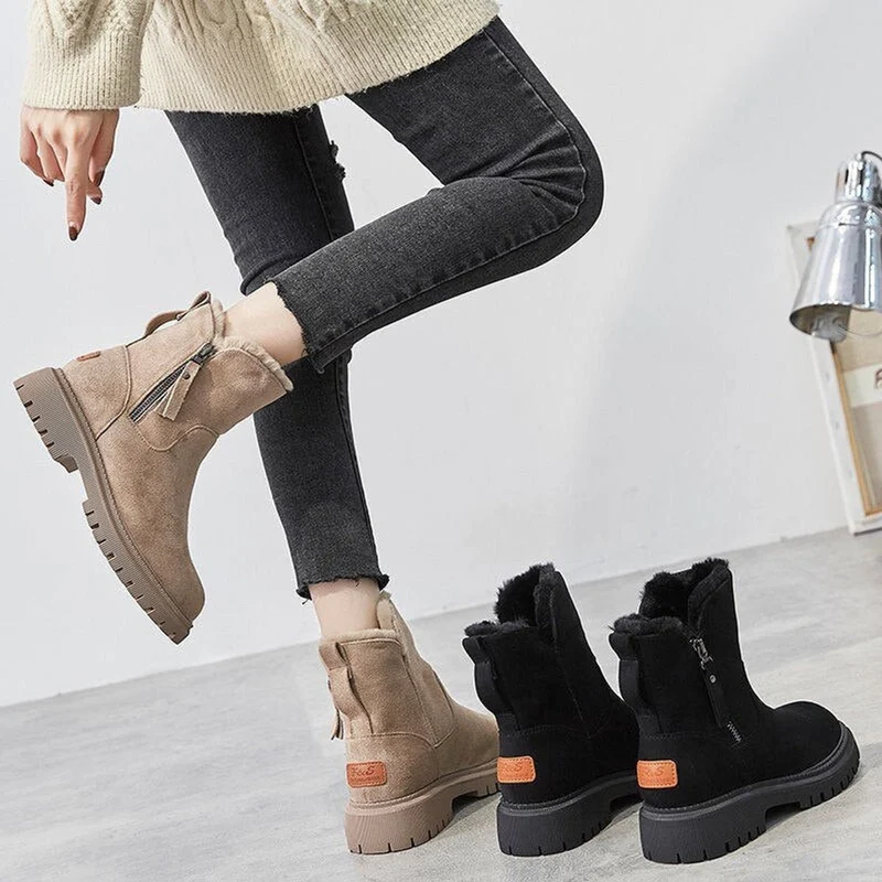 Kerstin | Gemütliche Und Elegante Rauleder Stiefeletten
