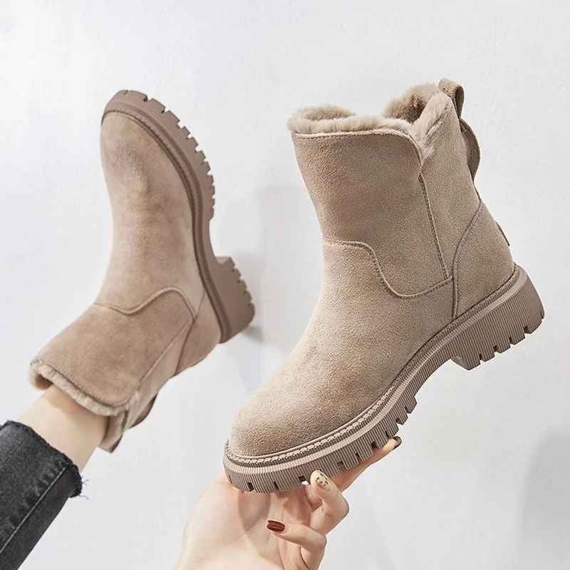 Kerstin | Gemütliche Und Elegante Rauleder Stiefeletten