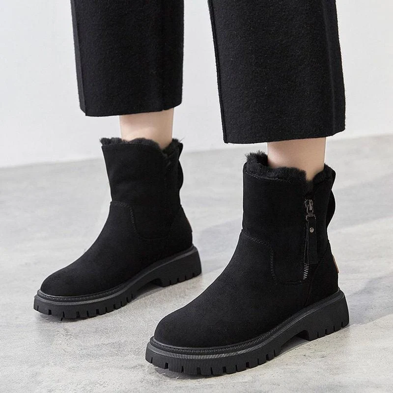 Kerstin | Gemütliche Und Elegante Rauleder Stiefeletten