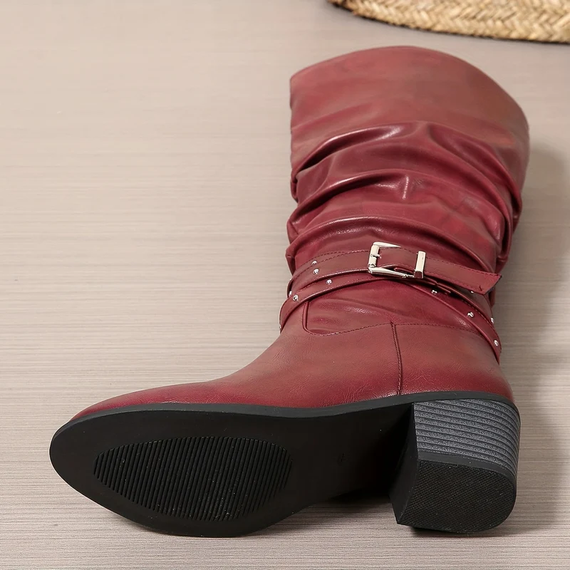 Ragnhild | Stilvolle Kniehohe Slouch-Stiefel Für Jeden Tag