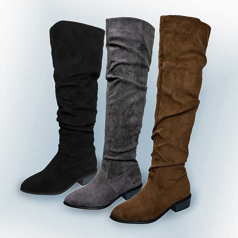 Matilda | Markante kniehohe Plateau-Stiefel mit Schnürung