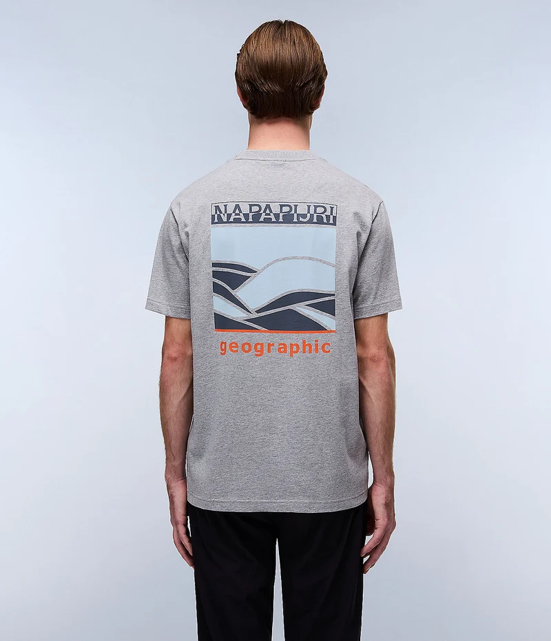 Napapijri Sovana Herren-T-Shirt – Grau meliert