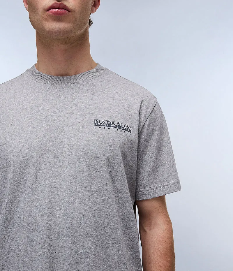 Napapijri Sovana Herren-T-Shirt – Grau meliert