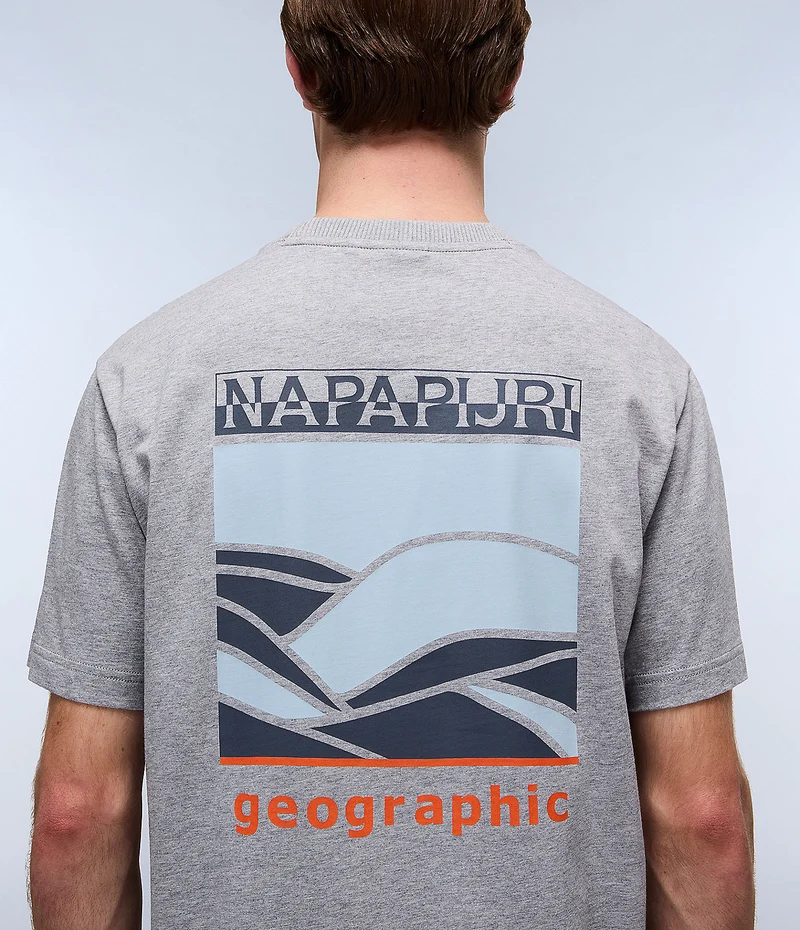 Napapijri Sovana Herren-T-Shirt – Grau meliert