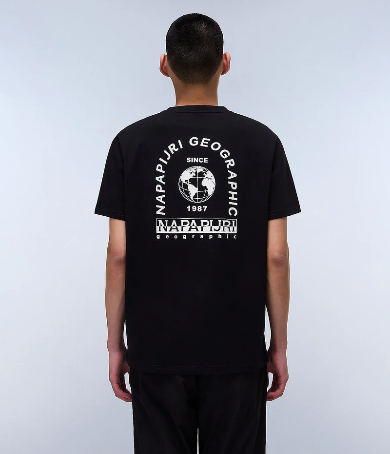 Napapijri Dati Herren-T-Shirt – Schwarz