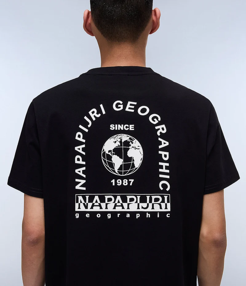 Napapijri Dati Herren-T-Shirt – Schwarz