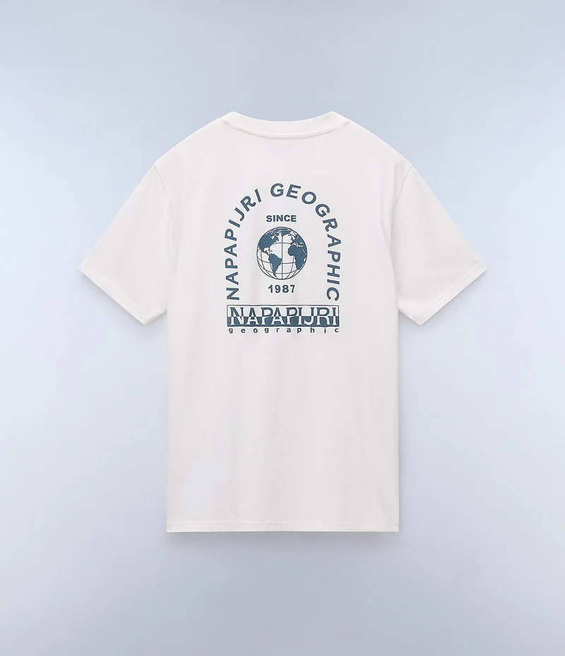 Napapijri Dati Herren-T-Shirt – Weiß