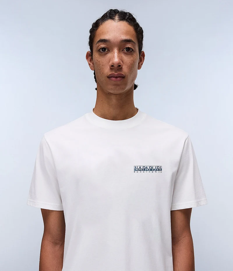 Napapijri Dati Herren-T-Shirt – Weiß