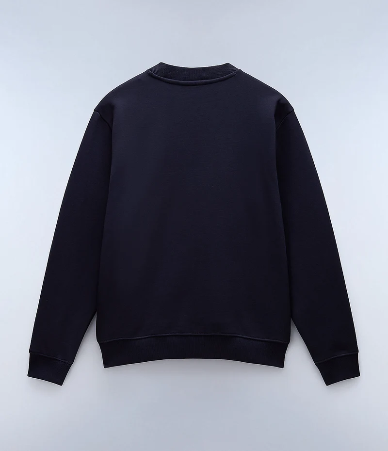 Napapijri Herren-Sweatshirt mit Box-Logo – Marineblau