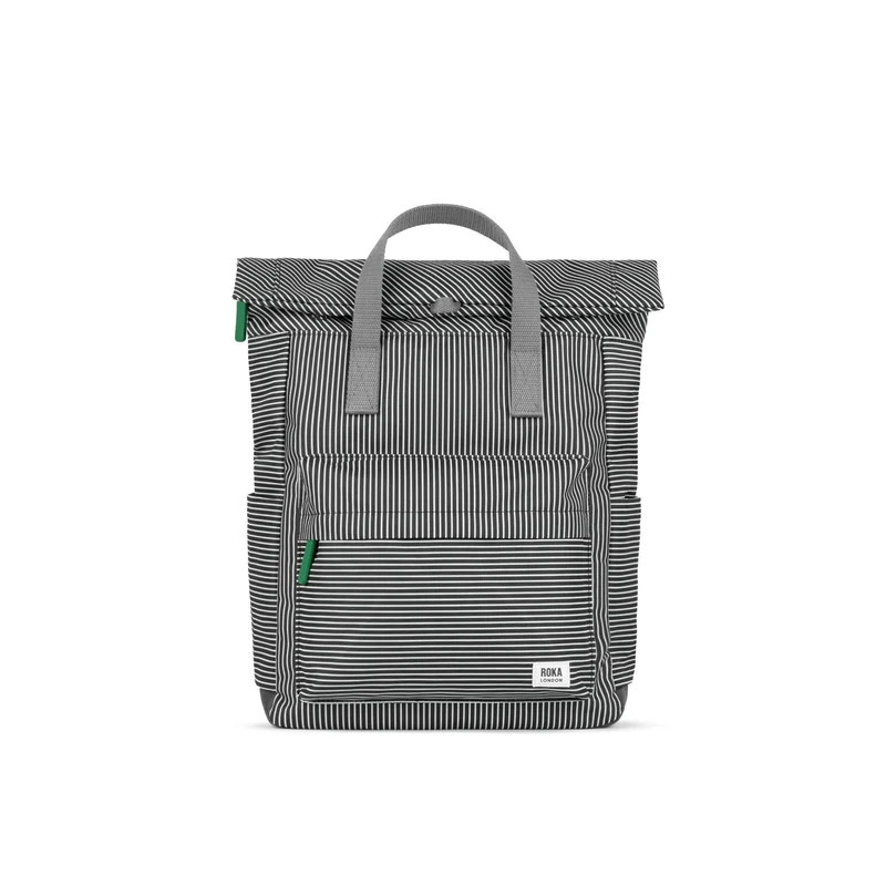 ROKA Canfield B Gemischte Hickory-Streifen Mittlere Tasche aus recyceltem Canvas