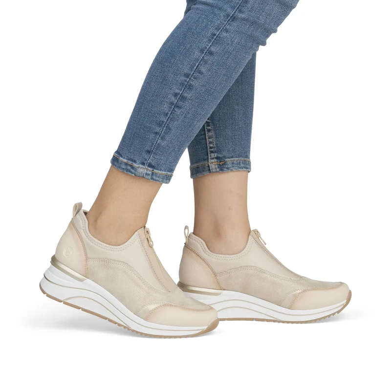 Remonte Modische Damen-Sneaker – Beige