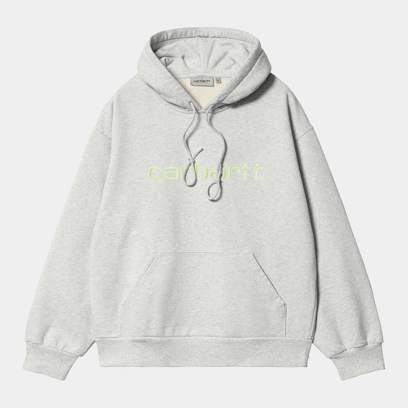 Carhartt WIP Herren Carhartt Hoodie - Aschgrau / Luftgrün