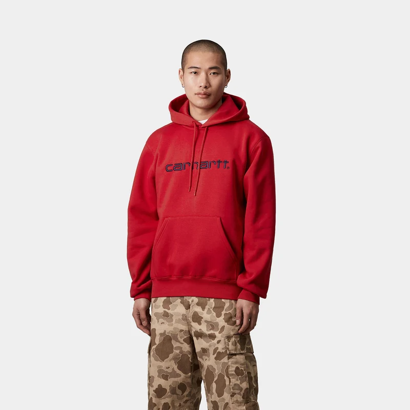 Carhartt WIP Herren Carhartt Hoodie - Kirsche / Weltraum