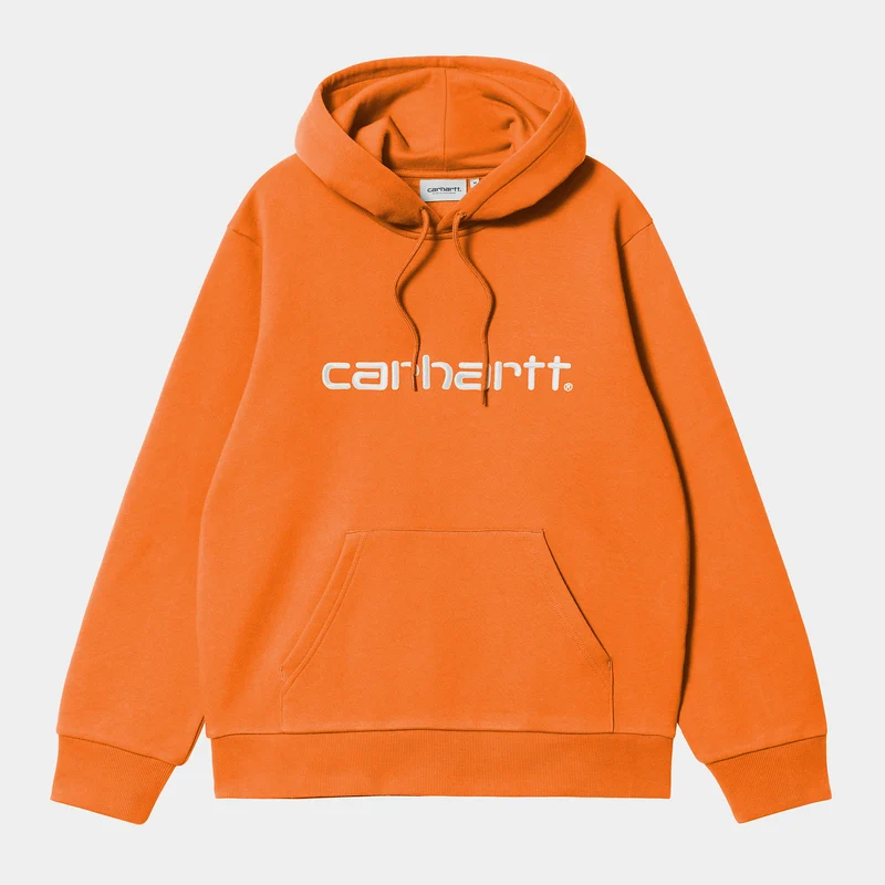 Carhartt WIP Herren Carhartt Hoodie - Kürbis / Weiß