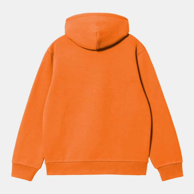 Carhartt WIP Herren Carhartt Hoodie - Kürbis / Weiß