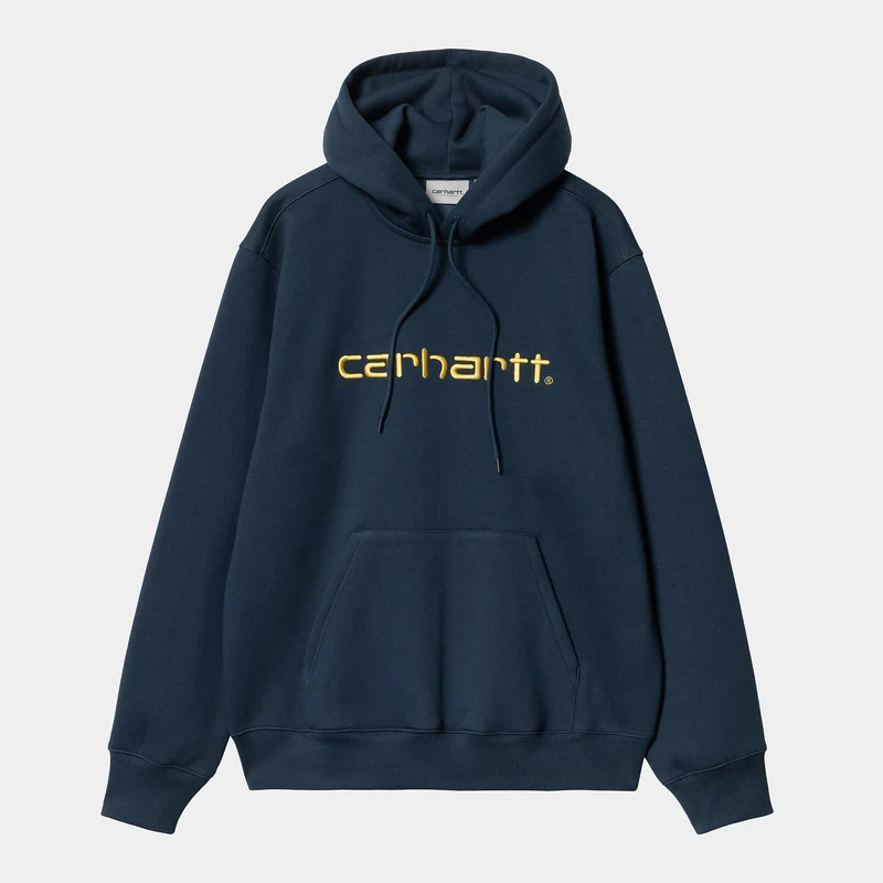 Carhartt WIP Herren Carhartt Hoodie - Tinte / Luftgelb