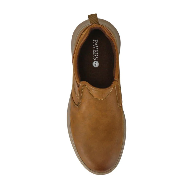 Casual Leather Slip-On Shoes - RISI41000 / 326 954 - Tan