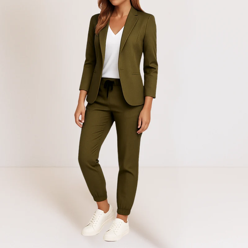 Naomi | Elegantes Und Komfortables Blazer-Jogger-Set Für Damen