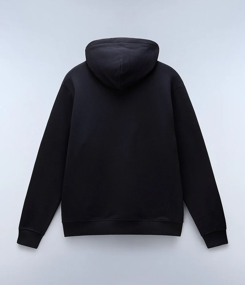 Napapijri Herren-Hoodie mit Box-Logo – Schwarz