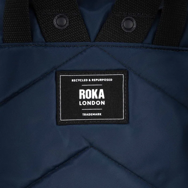 ROKA Black Label Camden P Tasche aus recyceltem Nylon - Mitternacht