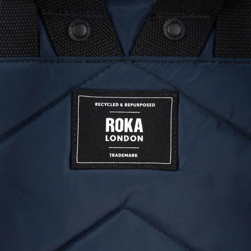ROKA Black Label Camden J Tasche aus recyceltem Nylon - Mitternacht