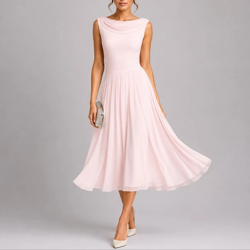 Marlene | Elegantes Herbst-Hochzeitskleid Mit Drapiertem Ausschnitt