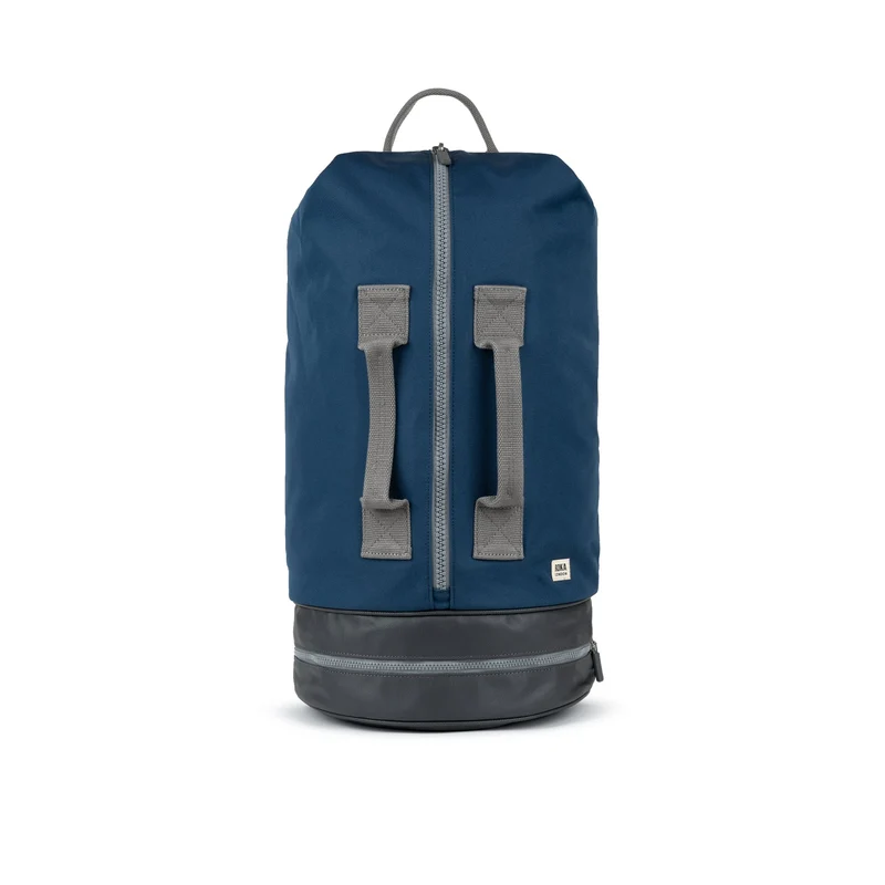 ROKA Heathrow Große Tasche aus recyceltem Canvas - Dunkelblau