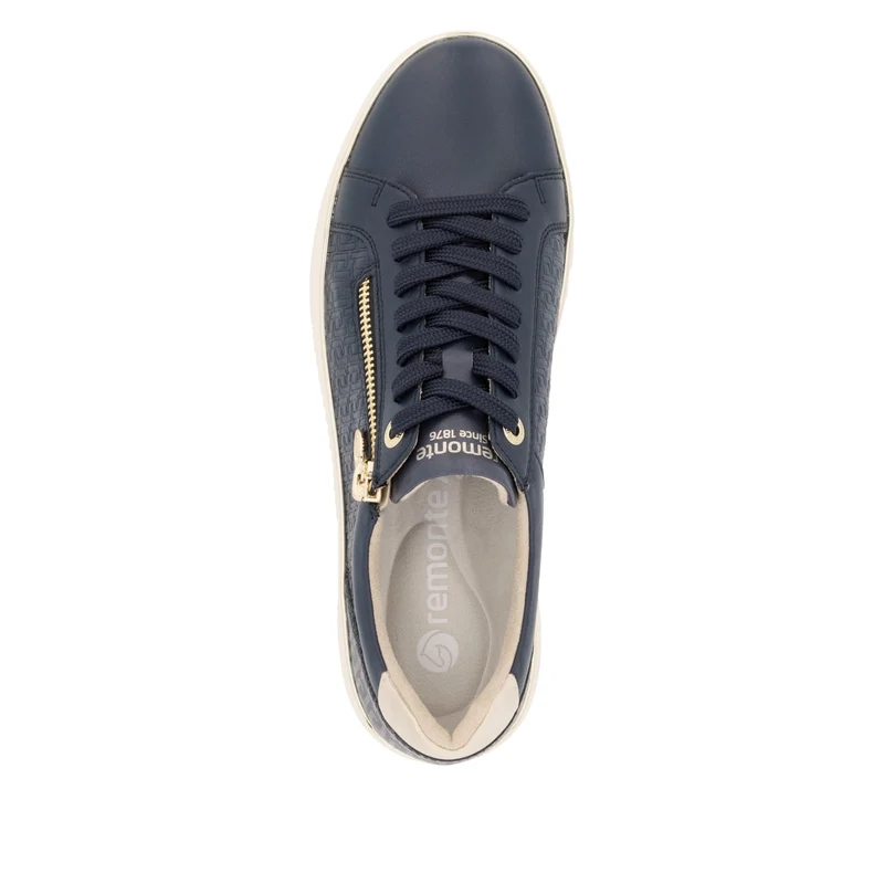Remonte Leder-Sneakers für Damen - Marineblau