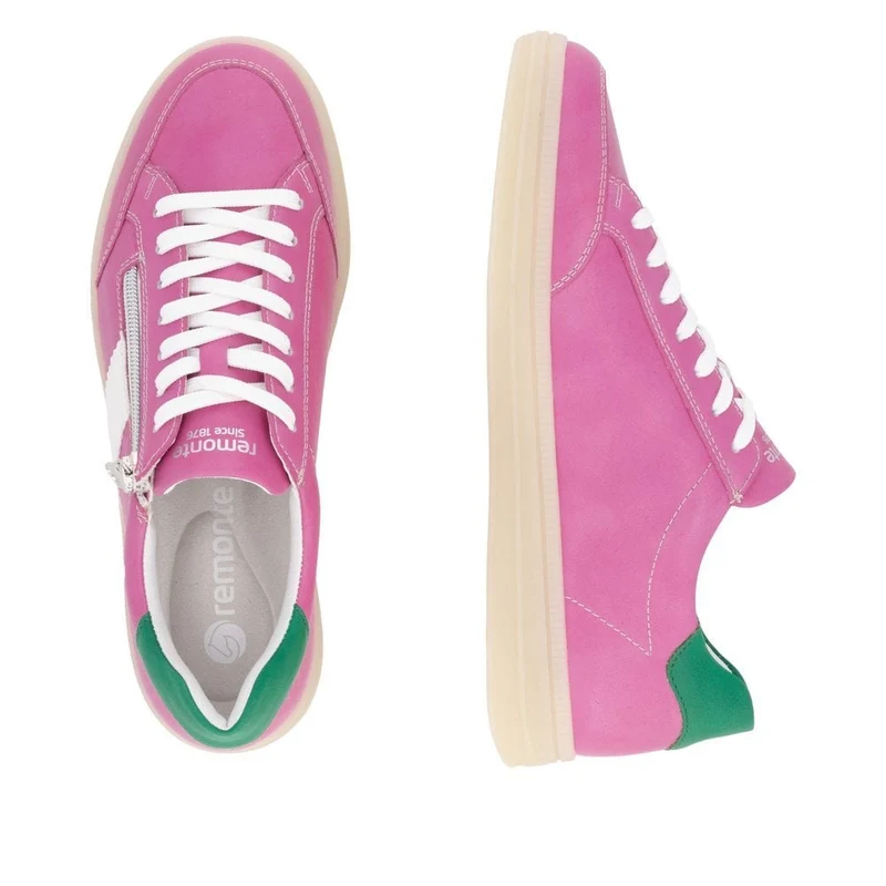 Remonte Leder-Sneakers für Damen - Rosa