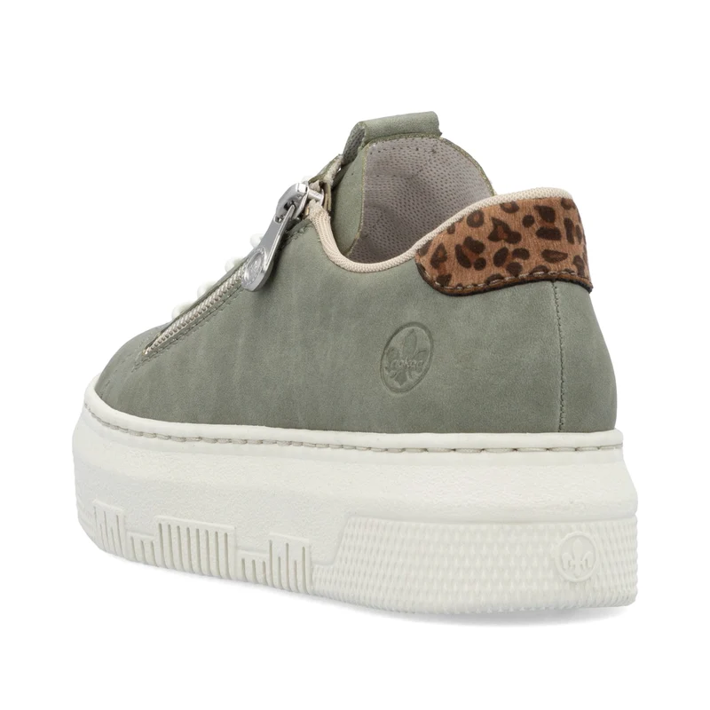 Rieker Modische Plateau-Sneakers für Damen - Grün