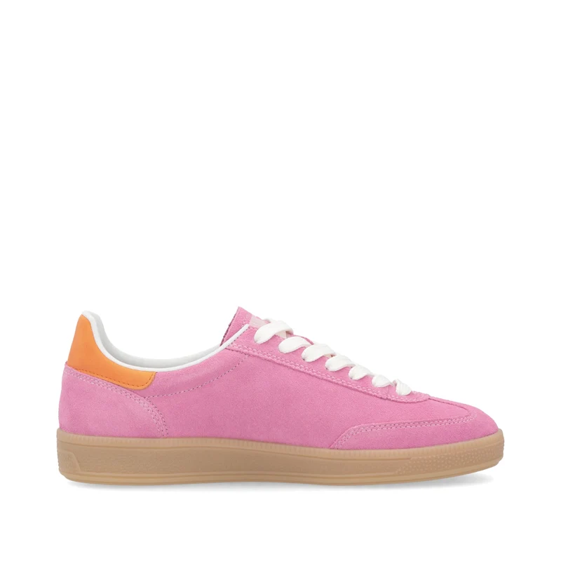 Rieker Modische Wildleder-Sneakers für Damen - Rosa