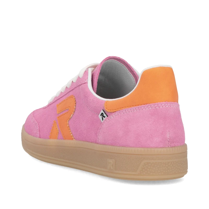 Rieker Modische Wildleder-Sneakers für Damen - Rosa