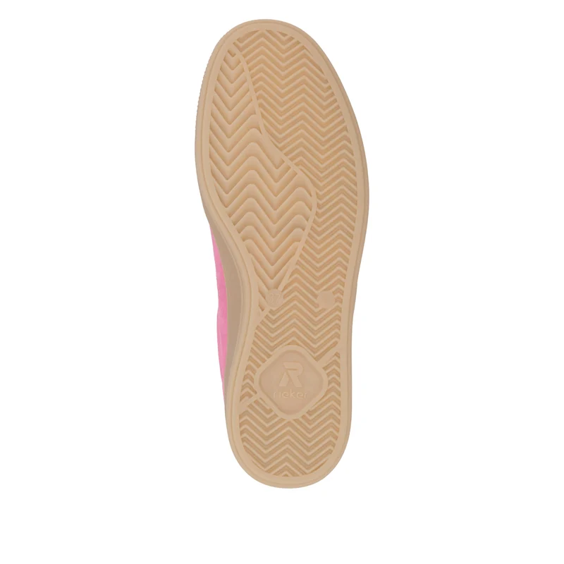 Rieker Modische Wildleder-Sneakers für Damen - Rosa