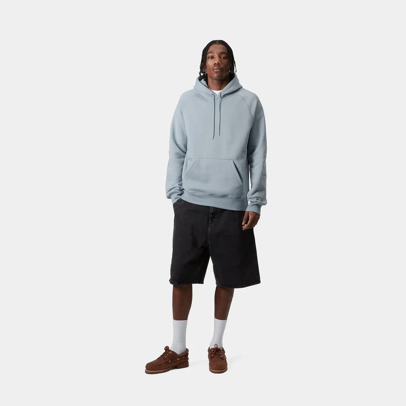 Carhartt WIP Herren Chase Hoodie - Frosted Blue