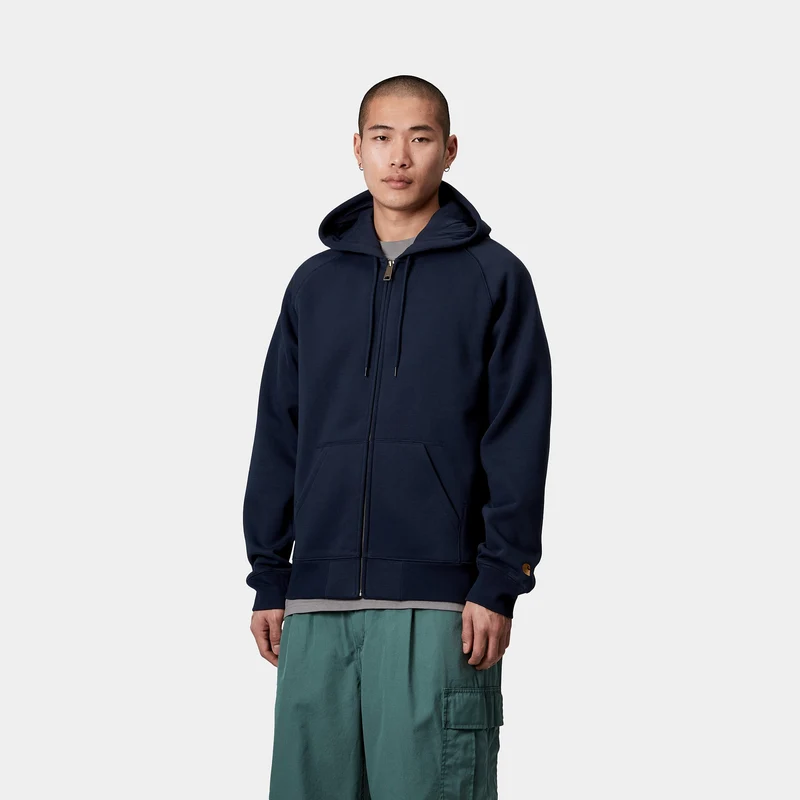 Carhartt WIP Herren Chase Kapuzenjacke mit Reißverschluss vorne - Mizar