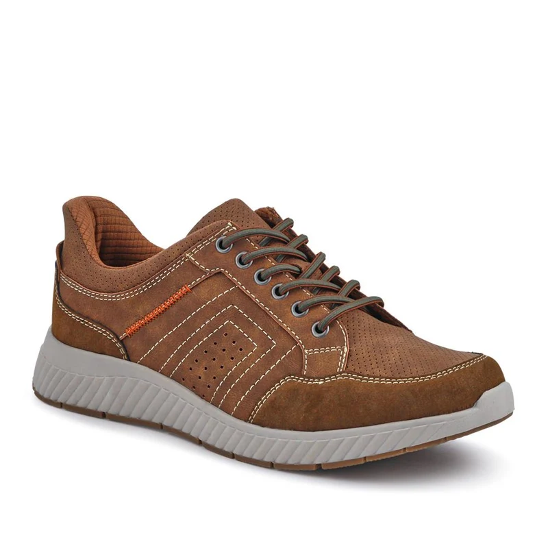 Easy Step In Wide Fit Bungee Laced Shoes - GANG41018 / 327 549 - Brown