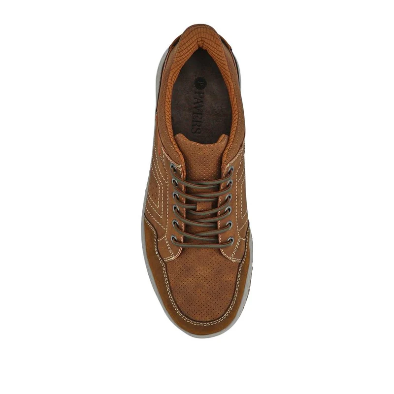 Easy Step In Wide Fit Bungee Laced Shoes - GANG41018 / 327 549 - Brown