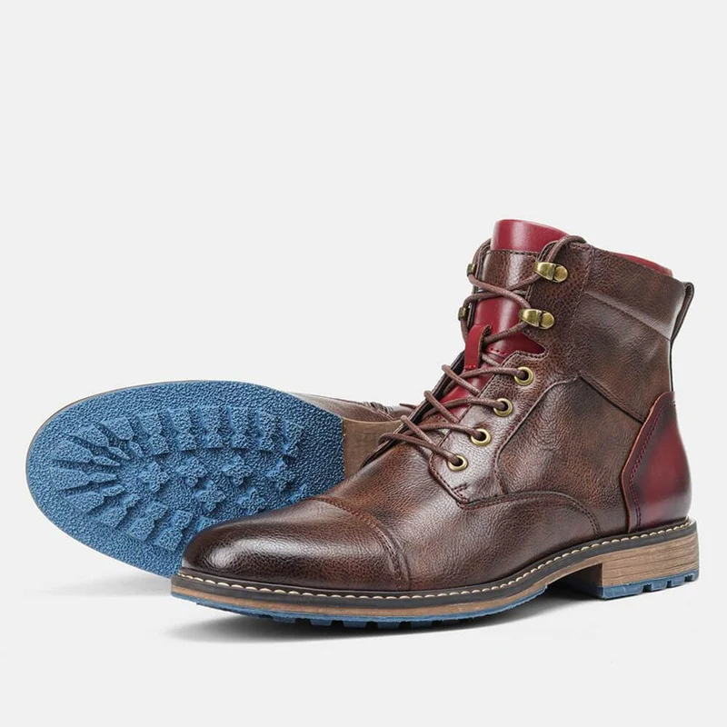 Victor | Elegante Oxford Herrenstiefel Aus Echtem Leder