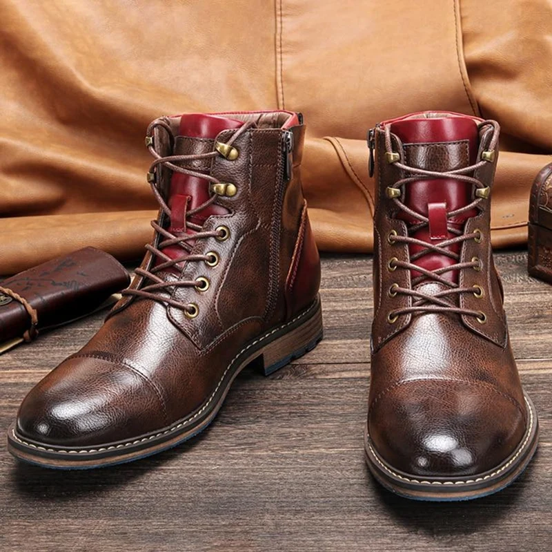 Victor | Elegante Oxford Herrenstiefel Aus Echtem Leder